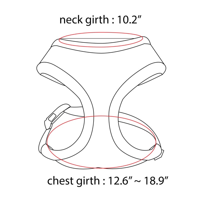 Puppia Dotty Dog Harness Over-The-Head No Pull No Choke Walking Training Adjustable for Small & Medium Dog, Small, Black - Image 3
